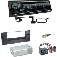 Kenwood KDC-BT760DAB Bluetooth DAB USB Einbauset für BMW 5er E39 bis 09/2000