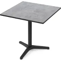 BIG Möbel Gastro Terrassentisch NICO | 70x70 cm | HPL Compact Beton Grau | Germany