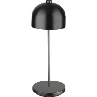 Assheuer & Pott APS 17053 JOSEF Kabellose USB-C Tischleuchte, Fartemperatur und Helligkeit einstellbar, spritzwasssergeschützt IP 54, inkl. Dockinstation und Fernbedienung, gunmetal