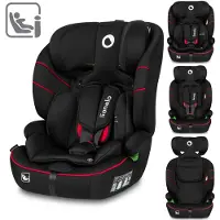 Lionelo Levi i-Size Autokindersitz ab 15 Monaten bis 12 Jahre bis 18kg - Sporty Black