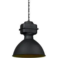 QAZQA - Modern Industrie I Vintage I Hängelampe I Pendellampe I Pendelleuchte klein matt schwarz - Sicko - Stahl Rund - LED geeignet E27