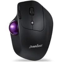 Perixx PERIMICE-720, Bluetooth, ergonomische Trackball Maus, schnurlos, schwarz