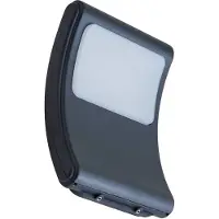 LINDBY LED-Außenwandleuchte Radane, dunkelgrau, eckig, IP54