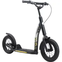Star Scooter Tretroller Kinderroller ab 7 Jahre | 12 Zoll New Gen Sport | Schwarz
