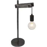 Globo Lighting VISSO Tischleuchte Metall schwarz matt, 1x E27 15654T