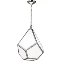 Elstead Lighting Elstead Diamond Hängeleuchte E27 50cm Poliertes Nickel