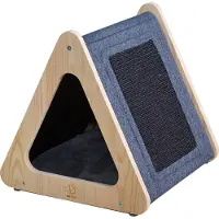 D & D Katzenhaus Toto schwarz/blau