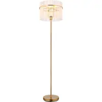 Globo Lighting Stehleuchte Metall goldfarben matt, 1x E27