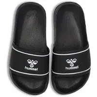 Hummel Pool Slide Jr Black/White Black/White 26