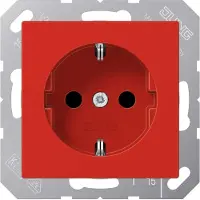 JUNG SCHUKO-Steckdose 16A 250V m.Berührungsschutz A 1520 BF KI RT (A1520BFKIRT)