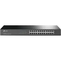 TP-LINK 24-Port-10/100Mbit/s-Rackmount-Switch, Unmanaged, Fast Ethernet (10/100), Vollduplex, Rack-Einbau, 1U