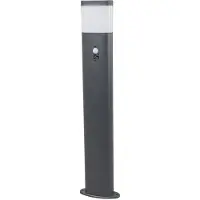 LINDBY LED-Wegeleuchte Obri, 80 cm, anthrazit, Sensor