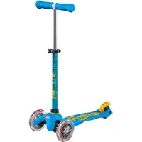 Micro mobility Mini Micro Deluxe Ocean Blue, Kinder, Dreiradroller, Unisex, Asphalt, 50 kg, 3 Rad/Räder