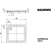 Kaldewei 430448040661 DW SUPERPLAN CLASSIC mit Wannenträger