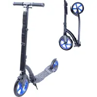 Worker Tretroller Span blau - klappbarer Aluminium Scooter - 230/180 mm Räder