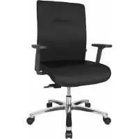 Topstar XXL Bürostuhl Big Star 10, BT190T W50 Stoff schwarz, Gestell alu