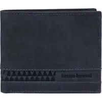 Bruno Banani Geldbörse , Herren, blau, Leder, unifarben, Kleinlederwaren Geldbörse, echt Leder