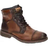 Pikolinos für Herren. M2M-8156C1 York braune Lederstiefeletten (39), Wohnung, Reißverschluss, Lässig, Kunstleder