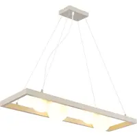 Globo Hängelampe Nanda, dimmbar, creme / amber, für Wohn- / Esszimmer, Glas, Pendelleuchte