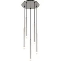 Globo Hängeleuchte Metall Nickel matt, 5x G9 LED