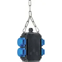 As Schwabe as-Schwabe MIXO Energiewürfel Hänge-Verteiler 4x Schukosteckdosen 230V 16A IP44