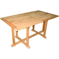 Linder Exclusiv GmbH Premium XXL Teak Ausziehtisch rechteckig Gartentisch Teakmöbel ausziehbar 210 cm