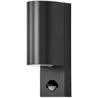 LINDBY Außenwandleuchte Palina, Sensor, IP44, anthrazit