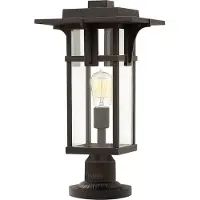 Elstead Lighting Elstead Manhattan Außen-Stehleuchte E27 Ölgeriebene Bronze IP44