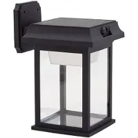 LINDBY Solar-LED-Wandleuchte Latarka, Höhe 27,5 cm, Sensor