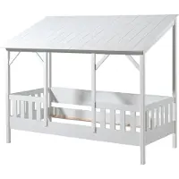 Vipack Bett Hausbett Liegefläche 90 x 200 cm Weiß