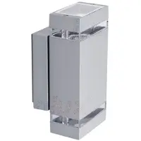 Kanlux S.A. Außenwandleuchte ZEW 22442, 2-flammig, IP44, Aluminium, GU10, Grau