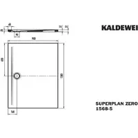 Kaldewei 356847983669 DW SUPERPLAN ZERO Mod.1568-5, 900 x