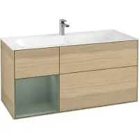 Villeroy & Boch V&B Waschtischunterschrank Wandbeleuchtung Finion 119,6x59,1cm, Reg li Oli. m Lac, Oa ven