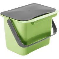 Metaltex 297528002 Bin-Tex Abfallsammler grün mit Deckel / -Box