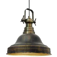 Bamyum Pendelleuchte Asletl Hängelampe Industrial aus Metall Ø40 cm