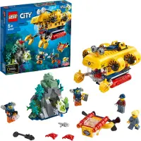 LEGO 60264 City Meeresforschungs-U-Boot, Spielzeug mit Figuren von Meerestieren, tolles Geschenk für Kinder ab 5 Jahre