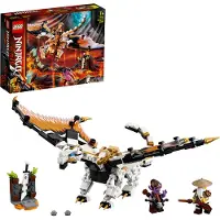 LEGO 71718 NINJAGO WUS gefährlicher Drache Spielzeug mit Master Wu & Gleck Minifiguren