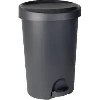 Eda Plastiques EDA Tret-Abfallbehälter Stepy 45 Liter PP anthrazit