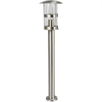 LINDBY Noemi Gartenleuchte H80 Stainless Steel - , Noemi, dimmbar, Metallisch, für Terrasse, Metall, Modern