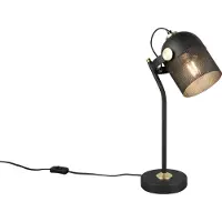 TRIO 548200132 Mixa E27 Tischleuchte Schwarz Matt