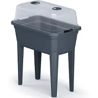 Prosperplast Respana Hochbeet Ecoline mit Deckel anthrazit 59x36x75cm