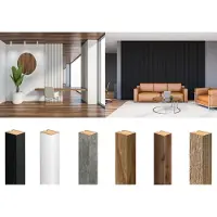 Clamaro Akustikpaneele Akustikwand 2,800m Wandpaneele mit jeweils 12 Leisten Lamellen 2750x680x39mm , Farbe:Eiche Delano 12 Stück