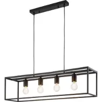HPI Home Product Import GmbH Pendelleuchte - Schwarz - Metall - H 172 cm