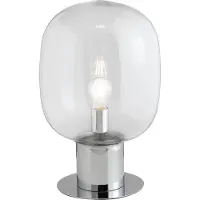 Aigostar Tischleuchte FELLINI, Chrom 1x E27 max. 25W, 18x30cm ohne Leuchtmittel