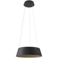 LUCANDE LED-Hängeleuchte Belsar, schwarz, Aluminium, CCT