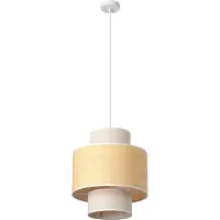 Osram Hängelampe Decor Wrap Cylinder, dimmbar, creme / amber, für Wohn- / Esszimmer, Textil / Stoff / Seide, Landhaus / Rustikal, Pendelleuchte