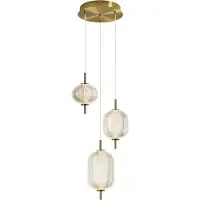 ITALUX Corado LED Hängelampe Gold 23W, 2104 lm, IP20