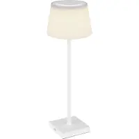 Globo Lighting Tischleuchte Metall weiß matt, LED