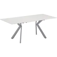 Vicco Esstisch Trill Weiß/Grau 140-190 x 90 cm ausziehbar, Model 51995