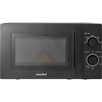 Comfee CMSN 20 BK Mikrowelle 20L, 700 Watt, Auftauprogramm, Glasdrehteller, schwarz